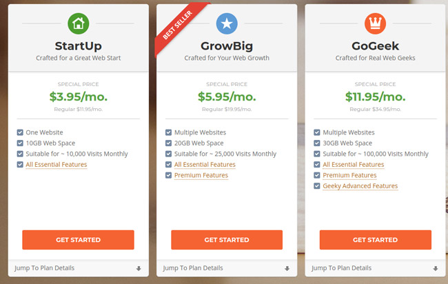 siteground plans